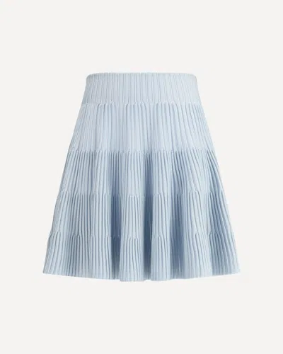 Balmain Textured Knit Flared Skirt
