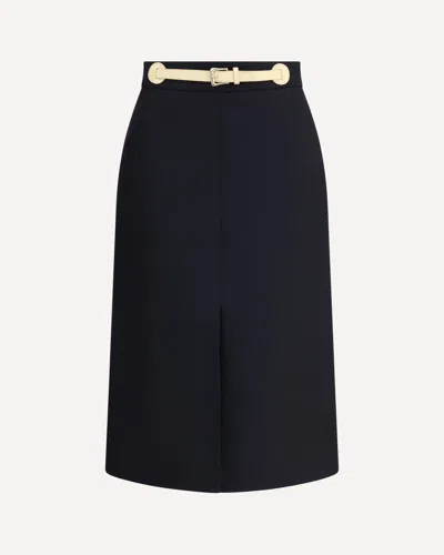 Valentino Garavani Women Skirt With Leather Details