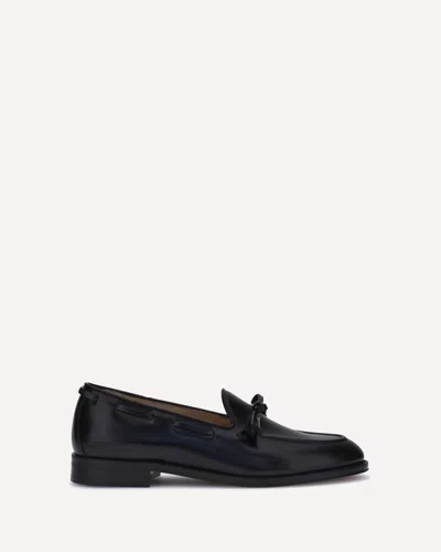 Valentino Garavani Men Bowshire Loafers In Black
