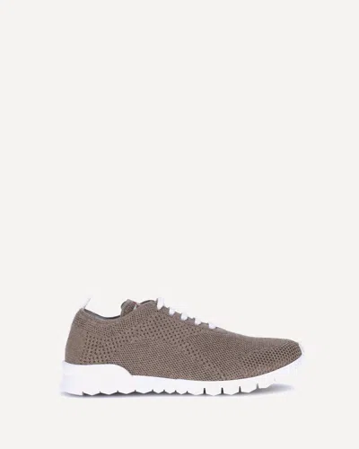 Kiton Cotton Mesh Sneakers Reinforced Toe In Neutral
