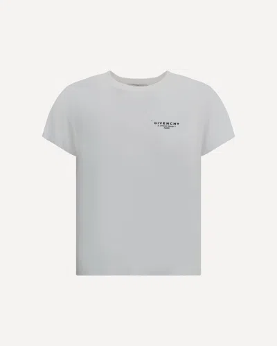 Givenchy Regular Fit Cotton T-shirt With Logo Design In White