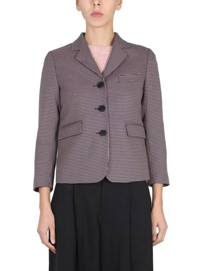 Aspesi Single-breasted Blazer In Brown