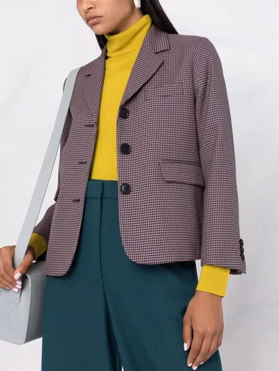 Aspesi Single-breasted Blazer In Brown