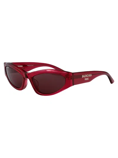 Balenciaga Bb0387s Sunglasses In Red