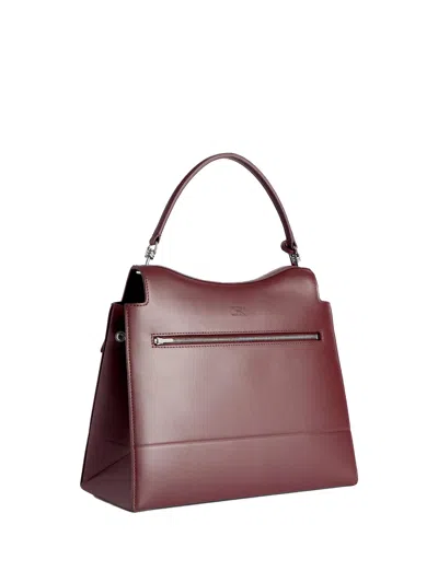 Balenciaga Dark Burgundy Calf Leather Bags