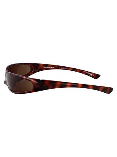 Balenciaga Havana-havana-brown Bio Injection Sunglasses In Brown