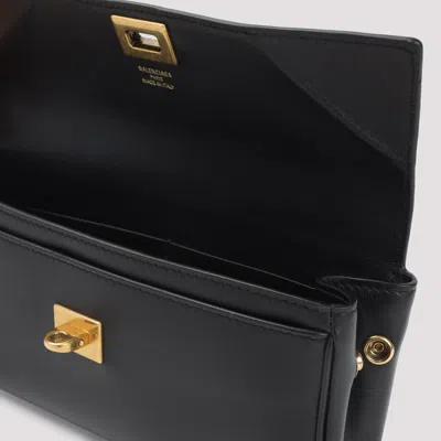 Balenciaga Buckle Front Pocket Rectangular Wallet In Black
