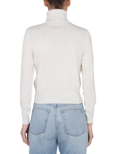 Ballantyne Slim Fit Cashmere Turtleneck Knitwear In White