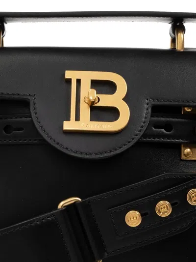 Balmain B-buzz 23 Black Leather Bag