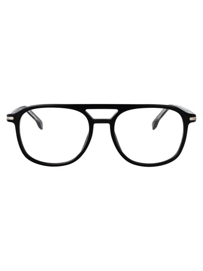 Hugo Boss Boss Black Acetate Glasses In Black