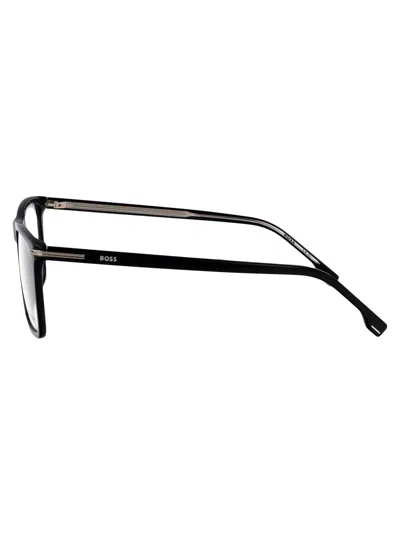 Hugo Boss Boss Black Acetate Glasses In Black