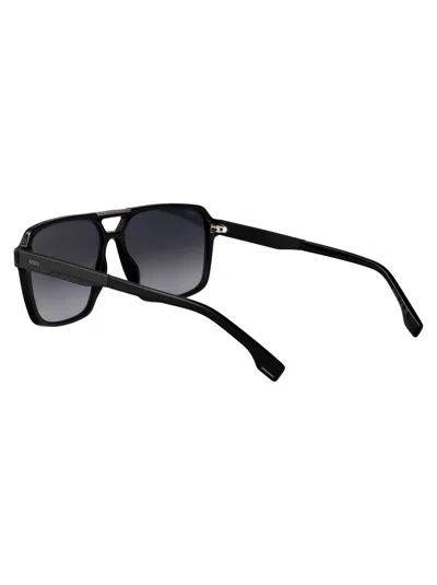 Hugo Boss Boss Black Acetate Sunglasses In Black