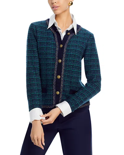 C By Bloomingdale's Cashmere Tweed Crewneck Cardigan - Exclusive