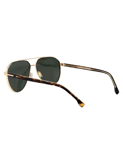 Hugo Boss Boss Gold Stainless Steel Sunglasses In Neutral