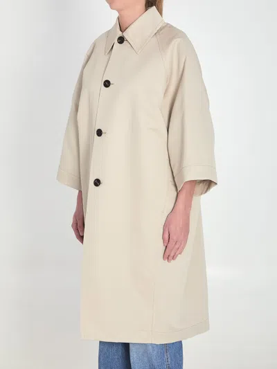 Bottega Veneta Women Coccoon Coat In Neutral