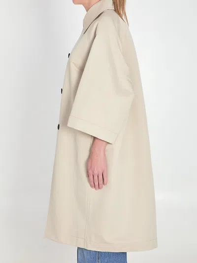 Bottega Veneta Women Coccoon Coat In Neutral