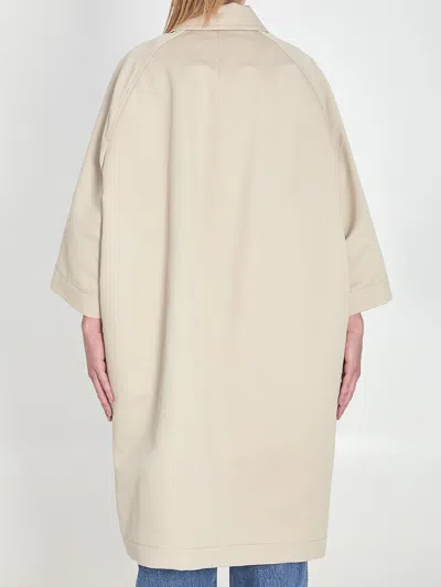 Bottega Veneta Women Coccoon Coat In Neutral