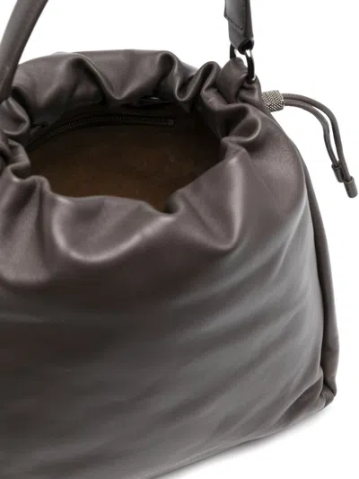 Brunello Cucinelli Bucket Mellow Leather Handbag