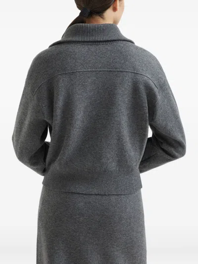 Brunello Cucinelli Cashermere Zipped Cardigan