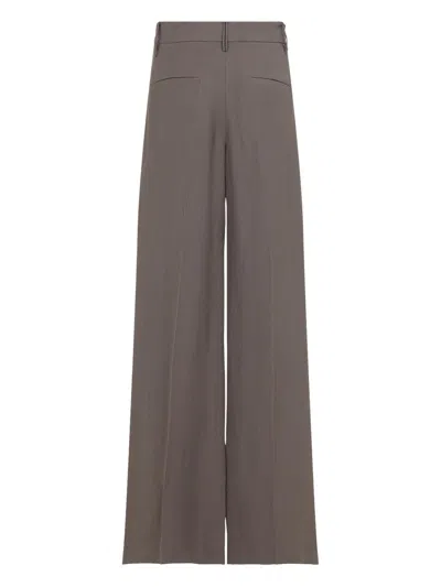 Brunello Cucinelli Linen Trousers With Shiny Details