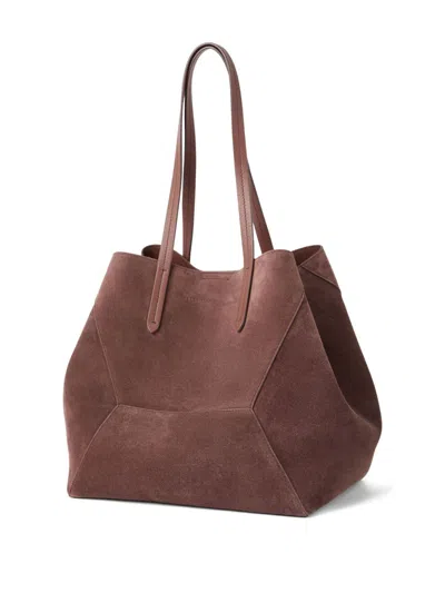 Brunello Cucinelli Suede Leather Shopping Bag