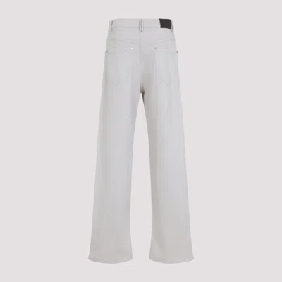 Brunello Cucinelli Garment Dyed Grey Cotton Jeans In Gray
