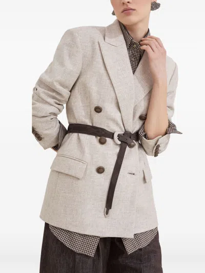 Brunello Cucinelli Wool Double-breasted Jacket