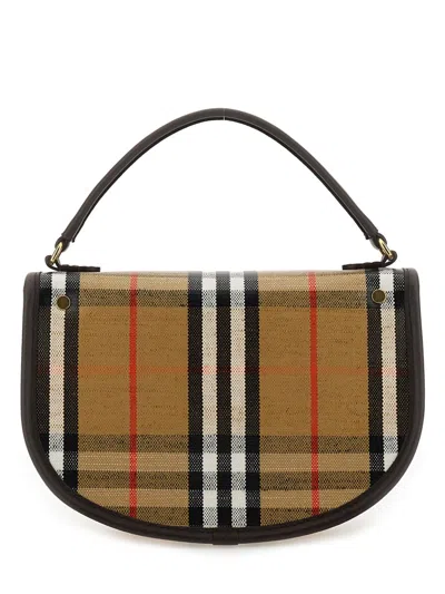 Burberry Women Embroidered Canvas Highlands Handbag