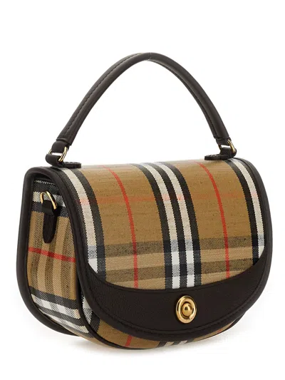 Burberry Women Embroidered Canvas Highlands Handbag