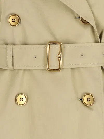 Burberry Check Collar Long Castleford Trench Coat Clothing