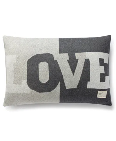 Domani Home Love Cushion In Black