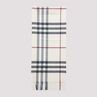 Burberry Wool Scarf In White Scarfs In Neutral