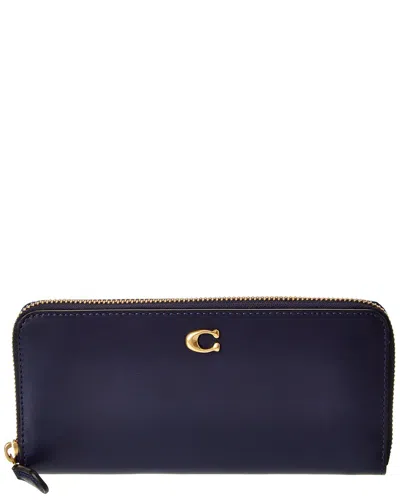 Coach Essential Slim Accordion Leather Wallet In Black