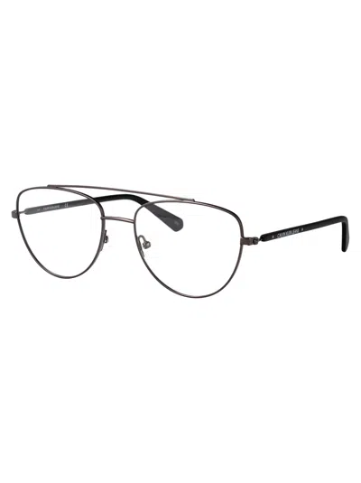 Calvin Klein Jeans Est.1978 Calvin Klein Jeans Matte Black Metal Glasses In Black