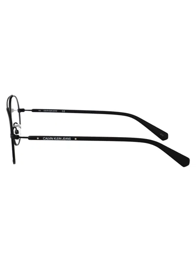 Calvin Klein Jeans Est.1978 Calvin Klein Jeans Matte Black Metal Glasses In Black