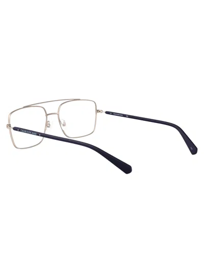 Calvin Klein Jeans Est.1978 Calvin Klein Jeans Matte Silver Metal Glasses In Neutral
