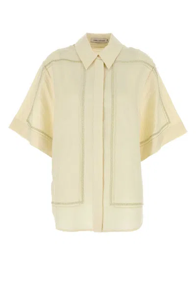 Camilla And Marc Cream Linen Blend Fortuna Shirt