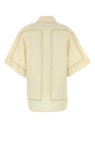 Camilla And Marc Cream Linen Blend Fortuna Shirt