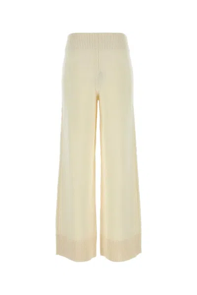 Camilla And Marc Ivory Wool Blend Ash Wide-leg Pant
