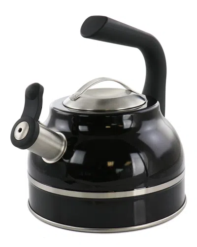 Kenmore 2.3qt Stainless Steel Whistling Tea Kettle In Black