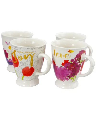 Gibson Home Bold Floral 17.4 Ounce Mug In Multi
