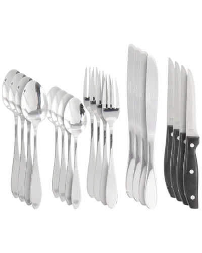 Oster Silvermist 20pc Stainless Steel Flatware Set