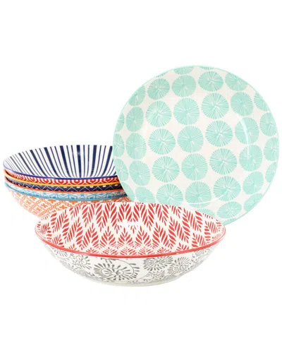 Elama Giovanna 6pc Assorted Stoneware Bowl Set In Multi