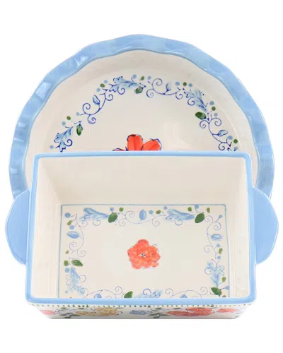Gibson Elite Anaya 2pc Stoneware Bakeware Set In Multi