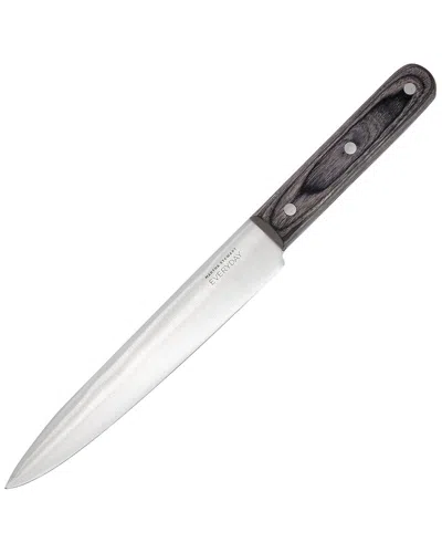 Martha Stewart Everyday 8in Stainless Steel Slicer Knife With Wood Handle In Black