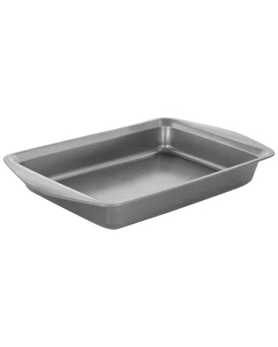 Gibson Baker's Friend 16.75in Nonstick Steel Roasting Pan In Gray