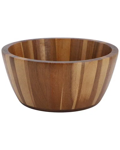 Megachef 2pc 8.5in Acacia Wood Salad Bowl Set In Brown