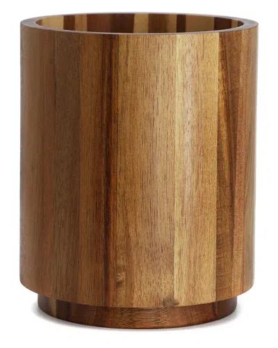 Megachef Acacia Wood 360 Rotating Utensil Holder In Brown