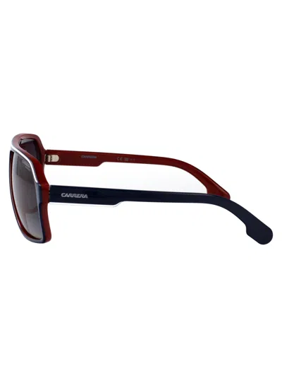 Carrera Blu Rosso Acetate Sunglasses In Black