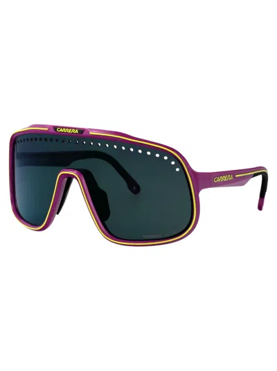 Carrera Matte Black Gold Injectate Sunglasses In Neutral